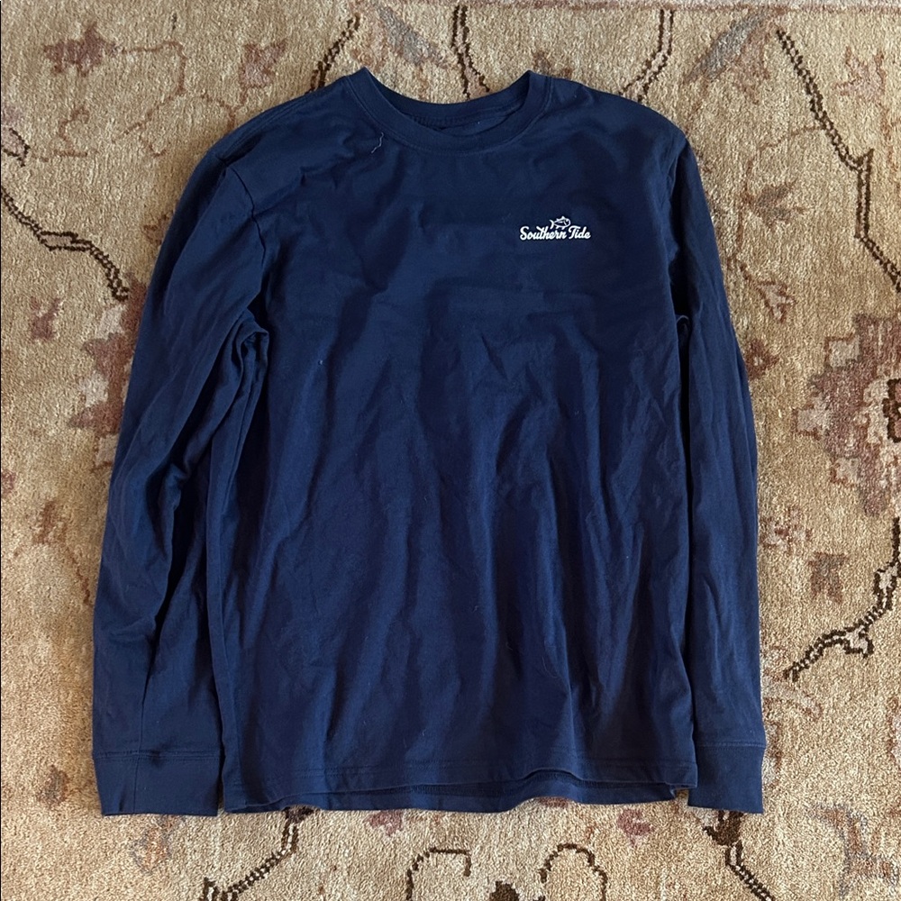 Southern Tide Classic Navy Long Sleeve Tee